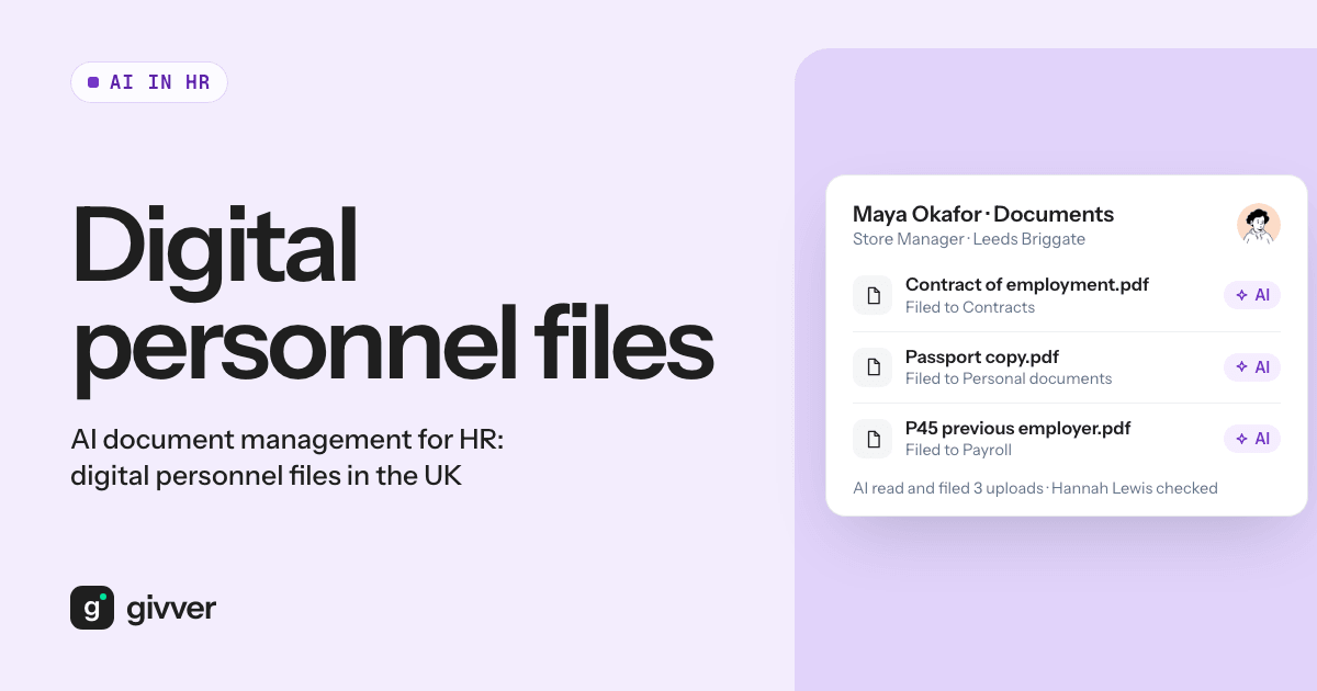 AI document management for HR: digital personnel files in the UK