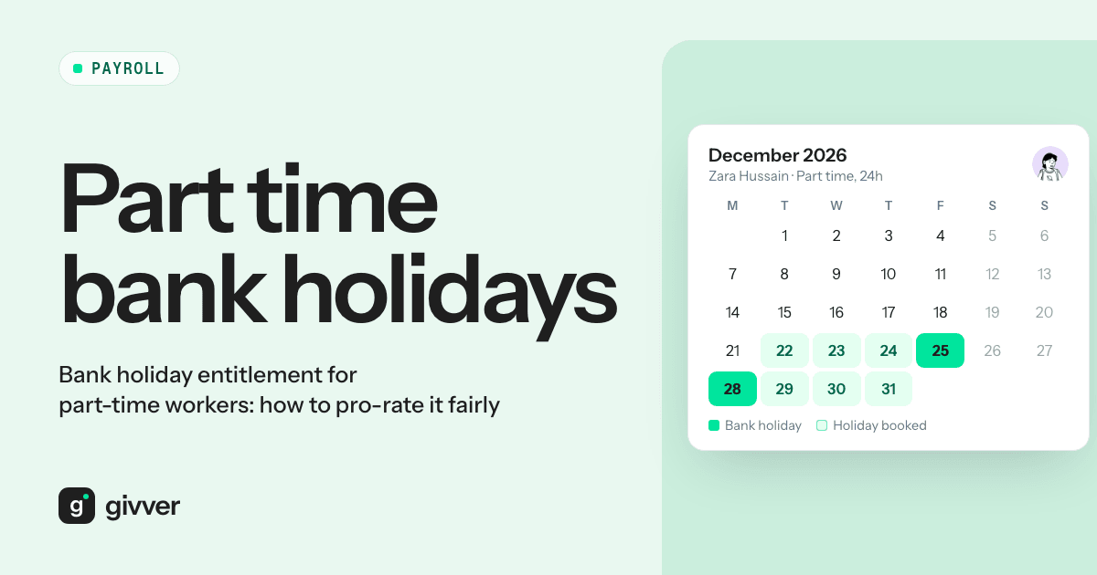 Bank holiday entitlement for part-time workers: how to pro-rate it fairly