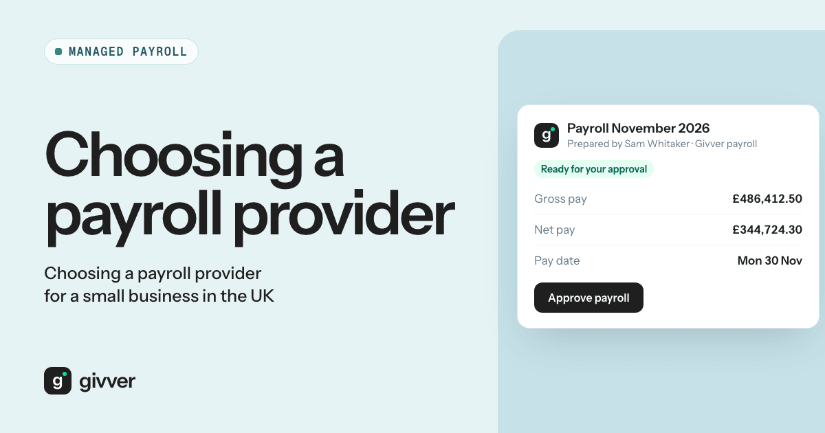 Choosing a payroll provider for a small business in the UK