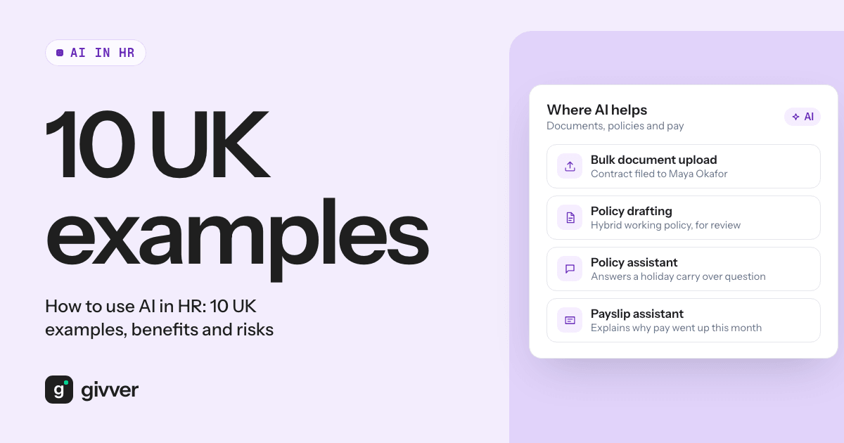 How to use AI in HR: 10 UK examples, benefits and risks