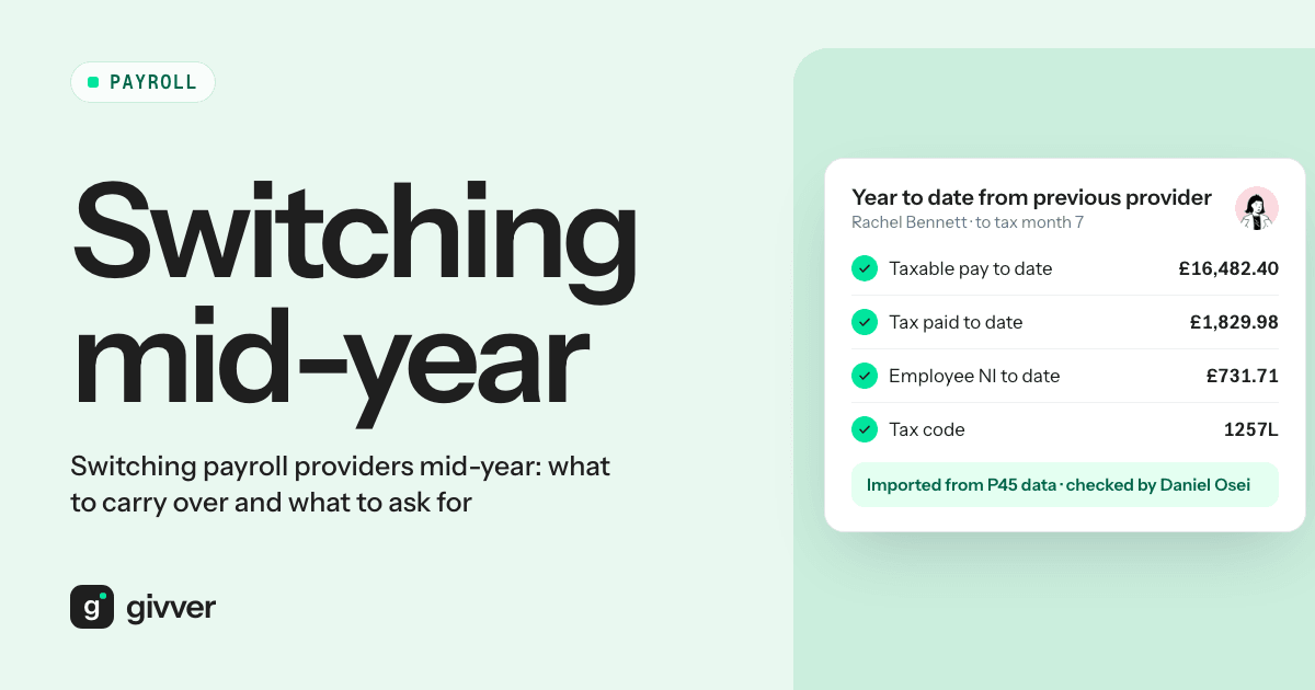 Switching payroll providers mid-year: what to carry over and what to ask for